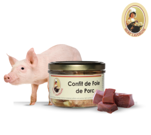 Terrine Confit de Foie de Porc  l'Auvergnate Mre Lavergne - 180g