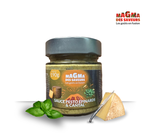 Sauce pesto épinards & cantal - 190g