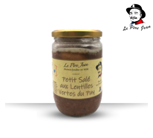 Petit salé aux lentilles Vertes du Puy Père Jean - 580g